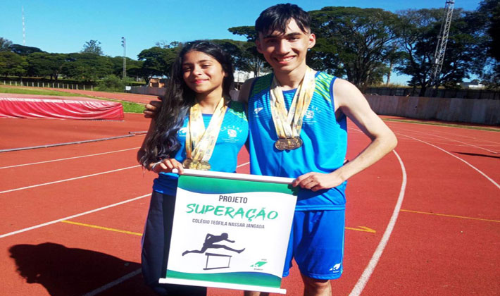 Lucas e Manu - Ouro nos 80 m - 150 m - Revezamento 5 X 80 